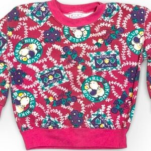 Vintage Nature outdoors woodsy squirrel hiking crewneck Graphic Sweatshirt 3